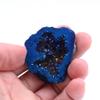 ANCLLO Natural Stone Agate Slice Quartz Electroplated Cluster Crystal Points DIY Gifts (Blue) view 4