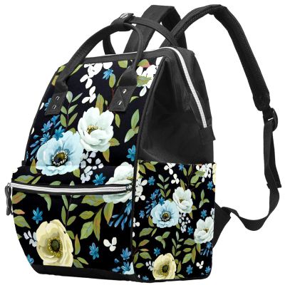 Large-Capacity Waterproof Diaper Backpack for Mom and Dad, Mandala Ethnic Design, Color 7, One Size