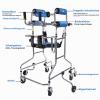 LIERITIYU Walker for Seniors, Adjustable Medical Walking Aid, 150–180 cm view 3