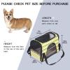 Portable Soft-Sided Pet Travel Bag, Airline-Approved, with Yellow Sailboat Print view 2