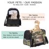 Portable Pet Travel Carrier, Airline-Approved Soft-Sided Duffel Bag for Cats, Dogs and Rabbits, Camouflage Print view 3