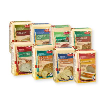 BIELMEIER KÜCHENMEISTER Bread Mix Variety Set, 8 x 1,000 g
