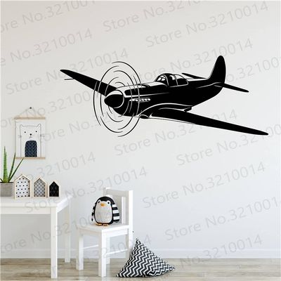 Airplane Wall Stickers for Kids' Rooms, 103 × 43 cm