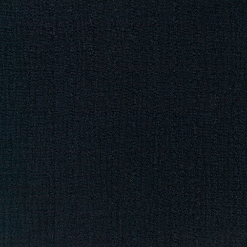 Organic Muslin KIM, 100% Organic Cotton, Navy 284, 50 cm Increments