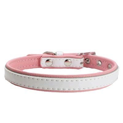 MARMODAY PU-Zinc Alloy Collar for Small Dogs