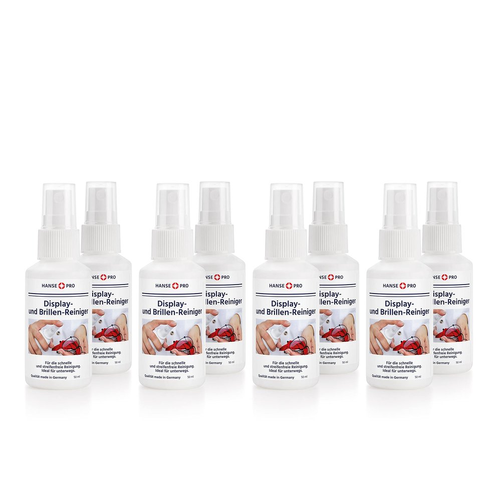 HANSE PRO Eyeglass Cleaner, 8 x 50 ml