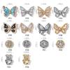 YZDKJ 3-Piece 3D Flying Butterfly Nail Art Decorations, Alloy Crystal Nail Jewelry (Color: 1723) view 3