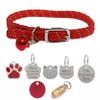 Reflective Cat Collar with Safety Elastic and Bell view 1
