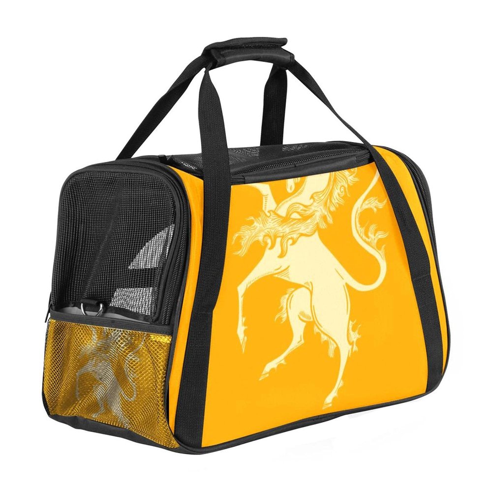 Portable Airline-Approved Pet Travel Bag with Soft Unicorn Print