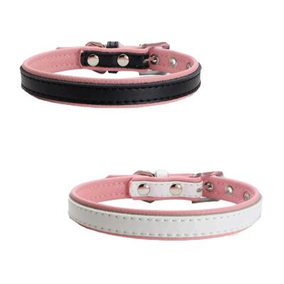 MARMODAY 2-Pack PU Dog Collars