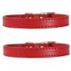 MARMODAY Adjustable Leather and Metal Dog Collar for Small Dogs, 2 Pack view 1