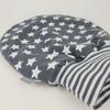 Lilakind Baby Cotton Jersey Kicking Sack, Gray and White Stars, Lined, Size XL view 2