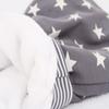 Lilakind Baby Cotton Jersey Kicking Sack, Gray and White Stars, Lined, Size XL view 3