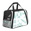 Portable Airline-Approved Pet Travel Bag, Blue Hand-Drawn Seaside Pattern view 1