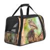 Portable Airline-Approved Pet Travel Bag for Cats, Dogs & Rabbits, Soft-Sided Owl Print view 1