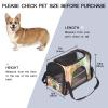 Portable Airline-Approved Pet Travel Bag for Cats, Dogs & Rabbits, Soft-Sided Owl Print view 2