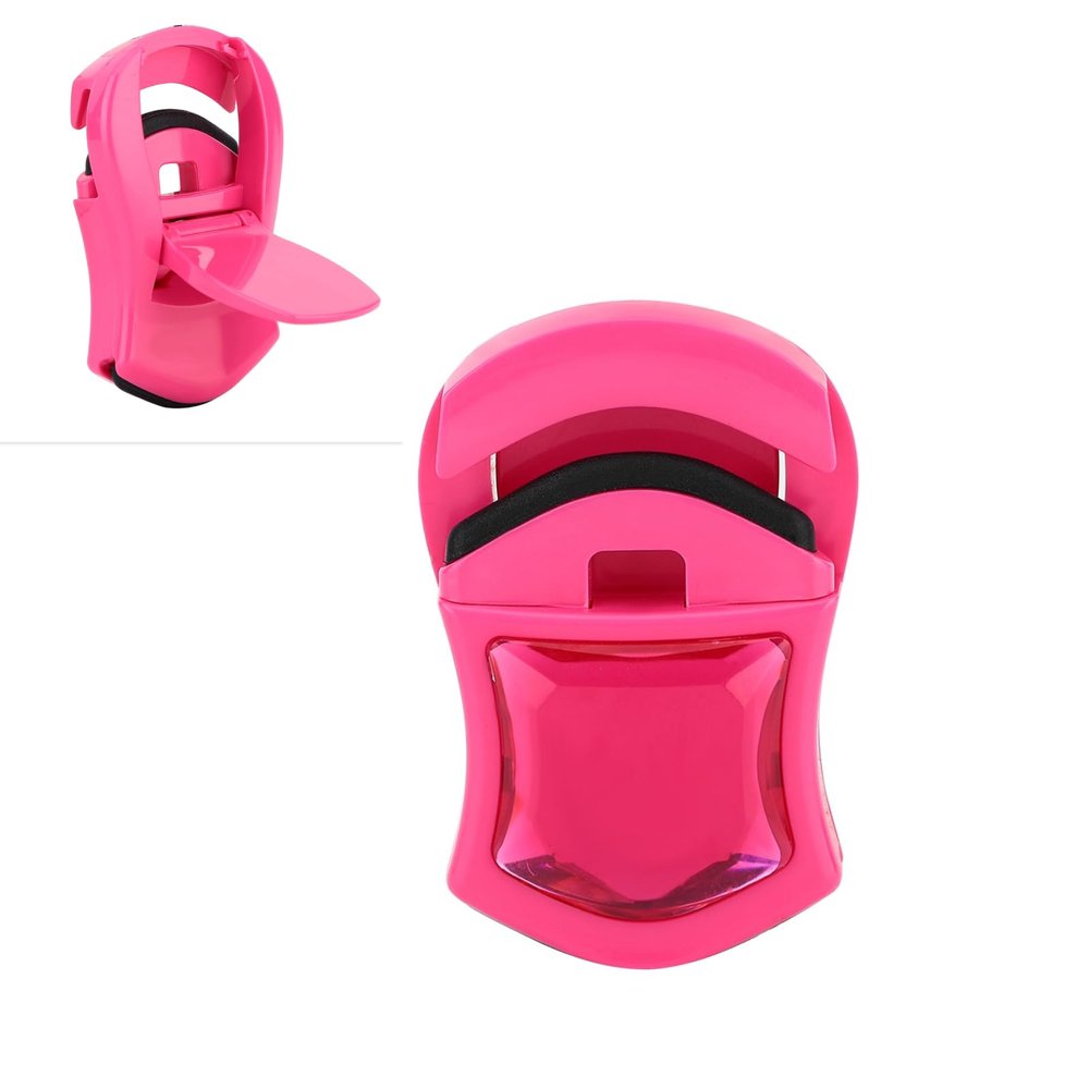 Portable Mini Eyelash Curler, Rose Red