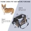 Portable Pet Travel Carrier, Airline-Approved Duffel Bag for Cats, Dogs & Rabbits, Snow Print view 2