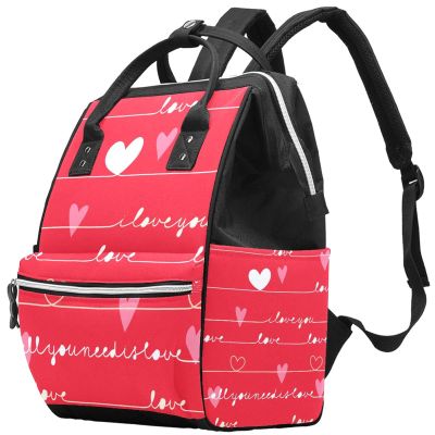 Large-Capacity Multifunctional Waterproof Diaper Backpack for Moms and Dads, Seamless Pattern, Color 10, One Size