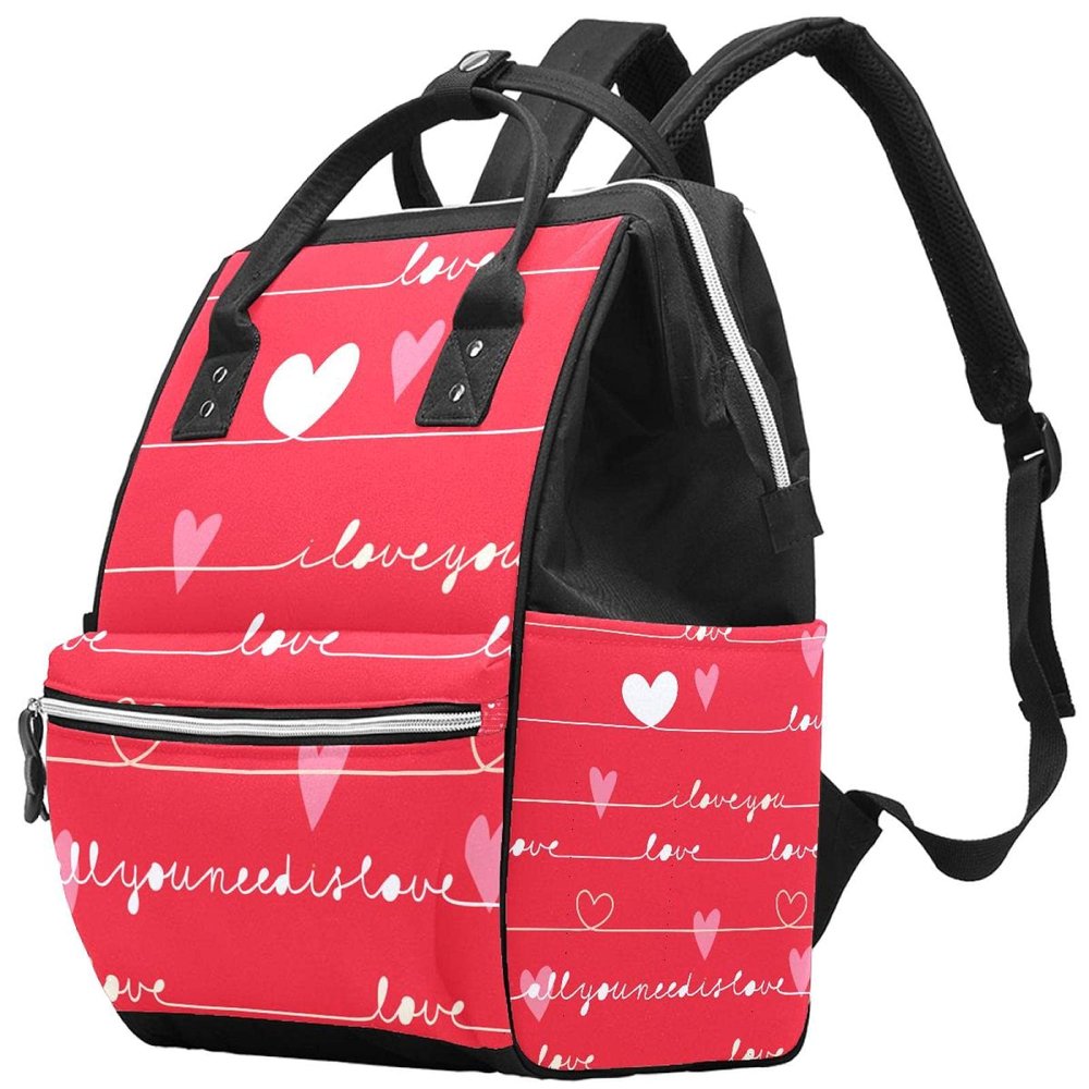 Large-Capacity Multifunctional Waterproof Diaper Backpack for Moms and Dads, Seamless Pattern, Color 10, One Size