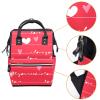 Large-Capacity Multifunctional Waterproof Diaper Backpack for Moms and Dads, Seamless Pattern, Color 10, One Size view 3