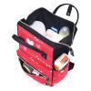 Large-Capacity Multifunctional Waterproof Diaper Backpack for Moms and Dads, Seamless Pattern, Color 10, One Size view 4
