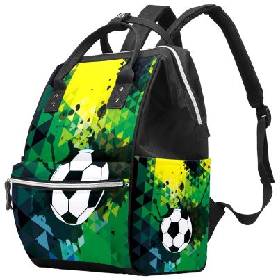 Large-Capacity Waterproof Diaper Backpack, Butterfly Pattern, Color 4