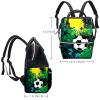 Large-Capacity Waterproof Diaper Backpack, Butterfly Pattern, Color 4 view 2