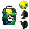 Large-Capacity Waterproof Diaper Backpack, Butterfly Pattern, Color 4 view 3