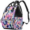 Large-Capacity Multifunctional Waterproof Diaper Backpack for Mom and Dad, Dolphin and Mermaid, Color 10, One Size view 1