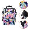 Large-Capacity Multifunctional Waterproof Diaper Backpack for Mom and Dad, Dolphin and Mermaid, Color 10, One Size view 3