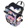 Large-Capacity Multifunctional Waterproof Diaper Backpack for Mom and Dad, Dolphin and Mermaid, Color 10, One Size view 4