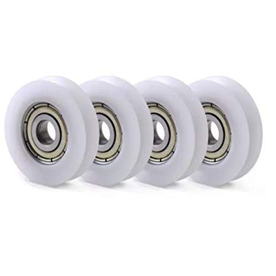 xiaghua369 10-Piece Round Guide Wheel Roller Bearing Set, POM/PA Nylon, 8×30×8.5 mm
