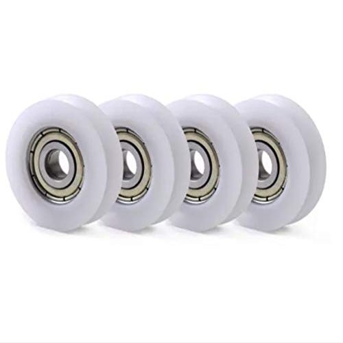 xiaghua369 10-Piece Round Guide Wheel Roller Bearing Set, POM/PA Nylon, 8×30×8.5 mm