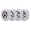 xiaghua369 10-Piece Round Guide Wheel Roller Bearing Set, POM/PA Nylon, 8×30×8.5 mm view 1