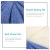 4-Pack PE Shower Puffs with Hanging Loops view 3