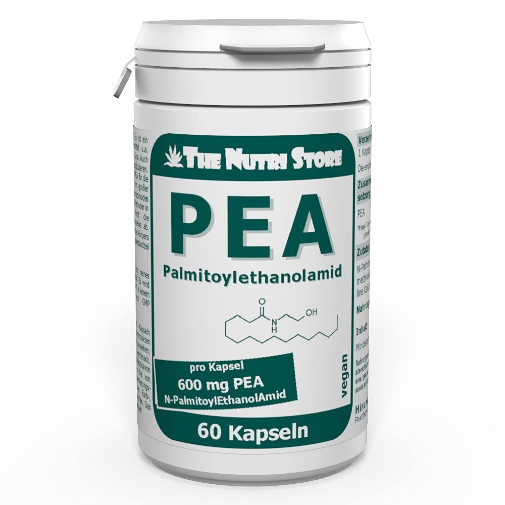 PEA 600 mg Vegan Capsules, 60 Count – 1-Month Supply