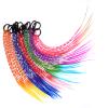 Xiang Ru Hair Extensions, 12 Pieces, Braids with Elastic Bands, Multicolor, #A-40 cm view 1