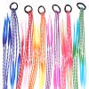 Xiang Ru Hair Extensions, 12 Pieces, Braids with Elastic Bands, Multicolor, #A-40 cm view 2