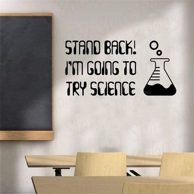 Zdklfm69 Chemistry Quote Wall Decal, 103 x 54 cm