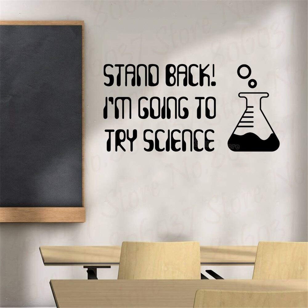 Zdklfm69 Chemistry Quote Wall Decal, 103 x 54 cm