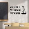 Zdklfm69 Chemistry Quote Wall Decal, 103 x 54 cm view 1