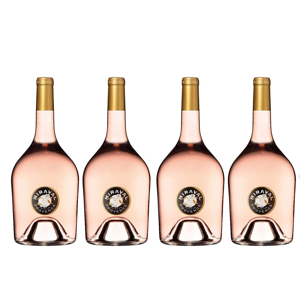 Château Miraval Côtes de Provence Rosé Magnum Dry French Wine (4 x 1.5 L)