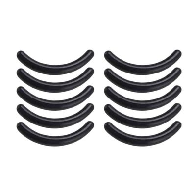 Conijiwadi 10-Pack Eyelash Curler Replacement Pads, Black Rubber