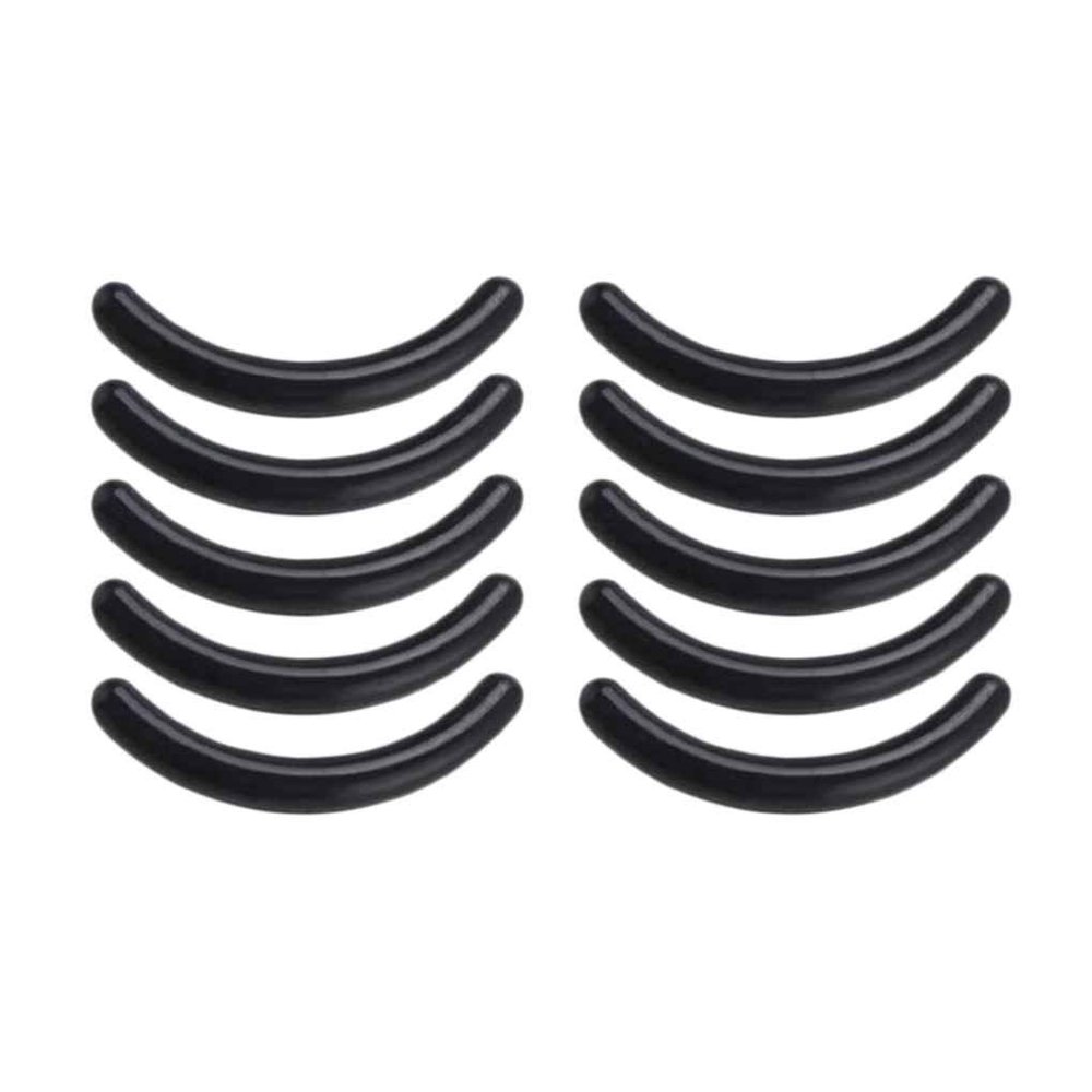 Conijiwadi 10-Pack Eyelash Curler Replacement Pads, Black Rubber