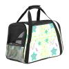 Airline-Approved Soft-Sided Pet Travel Duffel, Unicorn Star-Stripe Pattern view 1
