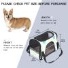 Airline-Approved Soft-Sided Pet Travel Duffel, Unicorn Star-Stripe Pattern view 2