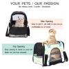 Airline-Approved Soft-Sided Pet Travel Duffel, Unicorn Star-Stripe Pattern view 3