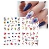 Aeromdale Nail Decals Nail Art Stickers DIY Nail Tip Decor for Fingernails, Flower Series, 4 Designs/pc - #H - 3 pcs view 3