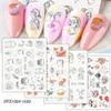 Aeromdale Nail Art Stickers, DIY Nail Decals for Fingernails, 16 Pieces, #C view 3